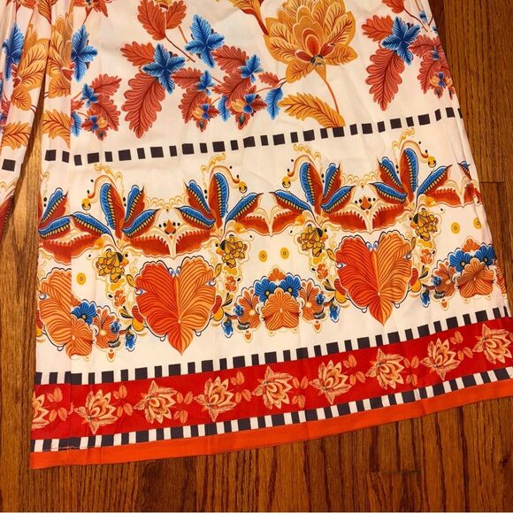 CUPSHE NWT Size L Tropical Parrot Boho Wide Leg Drawstring Pants - Picture 2 of 5